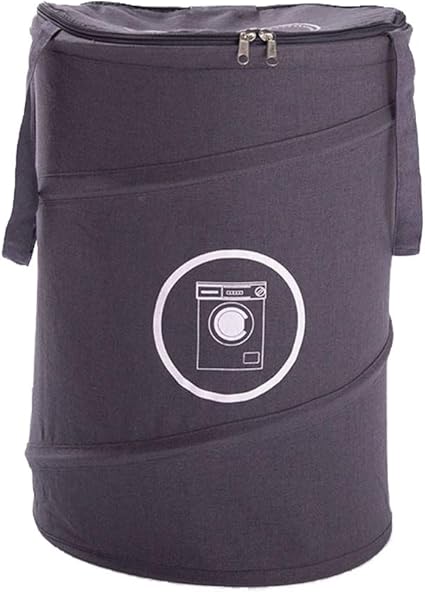 Bycws Pop Up Laundry Hamper, Bolsa de lavandería Plegable con Asas de