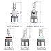 H8/H9/H11 LED Headlight Bulbs Conversion Kit 72W 7600LM 6000K Cool White for Car Halogen HID Xenon Replacement, Clear Bright Arc-Beam of Auto Headlamp W/ All-in-one Design-3 Yr Warranty(2PCS)