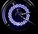 BicycleStore Waterproof Bike Cycling Bicycle Wheel Tyre Tire Valve Cap Light Lamp Led Flash 15 Changes 2-Pack Bundle for 2 Tires (blue)