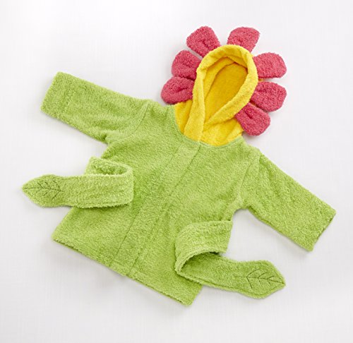 Baby Aspen Hooded Spa Robe, Showers and Flowers - Thumbnail 2