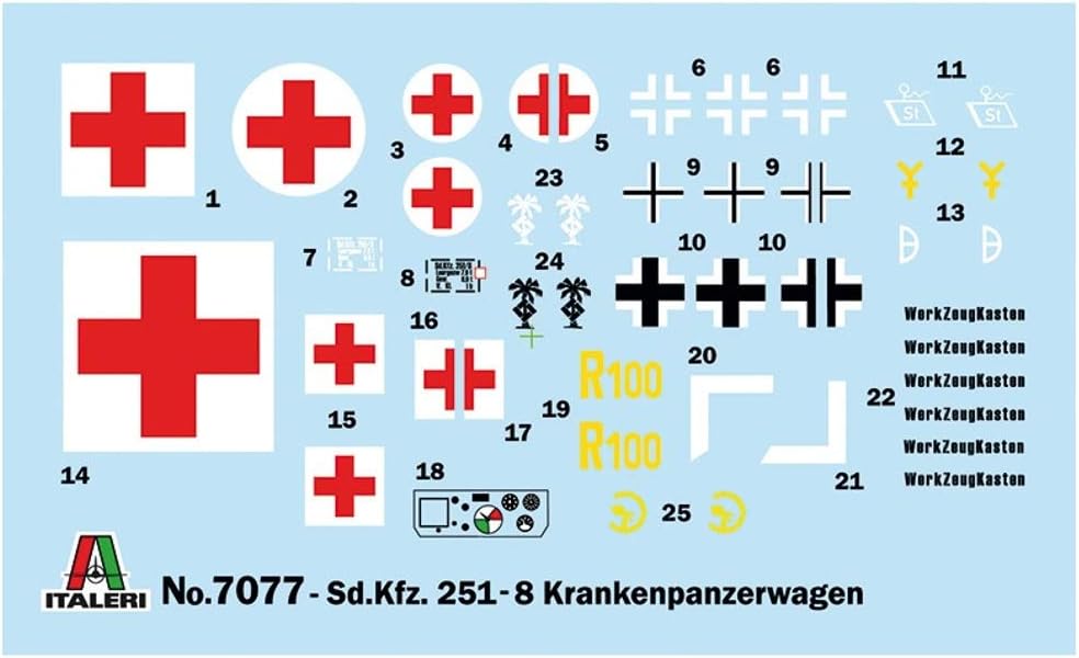 Italeri 1:72 - Sd.Kfz. 251/8 ambulance, Multicolor, Mittel - Image 3