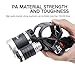 BORUIT RJ-3000 Rechargeabe LED Headlamp 5000 Lumens with Black Light, 3 Modes Super Bright USB Head Lamp IPX4 Waterproof Headlight for Adults USB Outdoor Fishing Camping