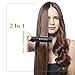 Professional Hair Straightener,2 In 1 Tourmaline Ceramic Flat Iron For Hair Styling With Rotating Adjustable Salon Temperature 250°F-450°F,100-240V for Worldwide Use,1 Inch,Black
