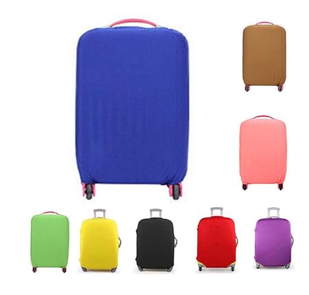 Maoning Elastic Protective Travel Luggage Trolley Suitcase Dust Cover Fits 18-30 (Blue, 22-24)