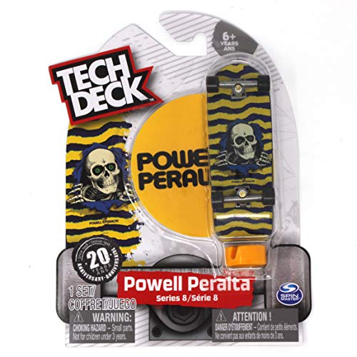 Tech Deck Powell Peralta Skateboards Series 8 Ripper Yellow Blue Fingerboard
