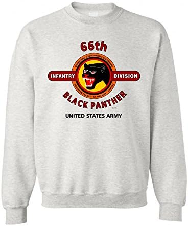 66TH INFANTRY DIVISION WW II "BLACK PANTHER"SWEATSHIRT (XL, WHITE)