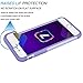 Tekcoo for iPhone 8 Case, Tekcoo iPhone 7 Cute Case, [Tbaron Series] Bumper Case Shock Absorbing Hard Hybrid Slim Thin Cute Cover [Scratch Proof] Plastic Shell + TPU Rubber Inner [Lavender]