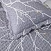 Bedsure Quilt Set Full/Queen Size(90x96 inches) - Tree Branch Floral Pattern - Lightweight Microfiber Bedspread Coverlet Quilt for Spring and Summer, 1 Quilt and 2 Pillow Shams - Grey/Ivory