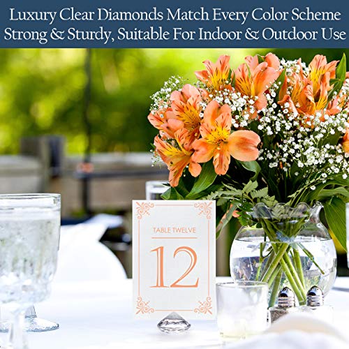 2 Diamond+Acrylic+Holders+Wedding+Decorations