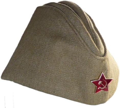 Russian Army Pilotka Garrison Cap, with Soviet Red Star