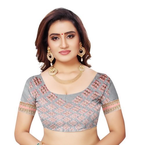 saree center women's georgette saree with blouse piece material