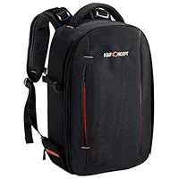 Camera Backpack Versatile Daypack Designed for Travel Waterproof Photographers and Videographers for DSLR, Mirrorless, Laptops, Bridge, Lenses and Gear-Black
