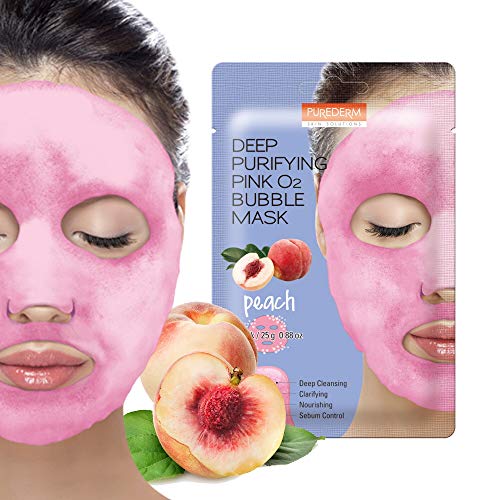 PUREDERM Deep Purifying Pink O2 Bubble Mask 0.88oz x 5ea / Korean beauty/Bubble mask/Cleansing foam/ - //coolthings.us