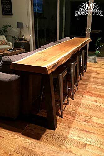 Amazon Com Wood Slab Behind The Sofa Table Natural Edge Buffet
