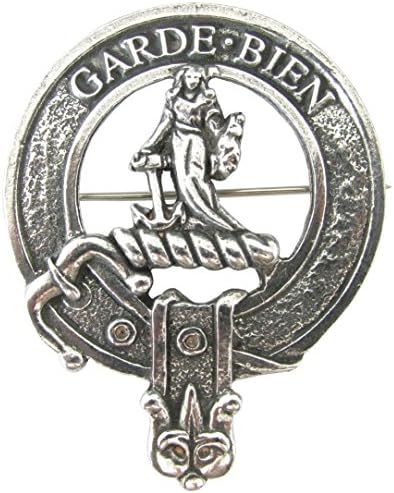 Scottish Clan Crest Pewter Badge or Brooch - Choice of 50 Clans. Robust construction and Premium Quality. Made in Glasgow.