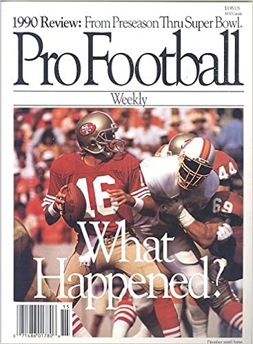Pro Football Weekly Magazine 1991 1990 Review From - 