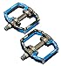 Onedayshop 1 Pair Aluminum Alloy CNC Bearing Bike Bicycle Flat Pedals MTB BMX Road Bicycles Pedals 9/16'' (Blue)