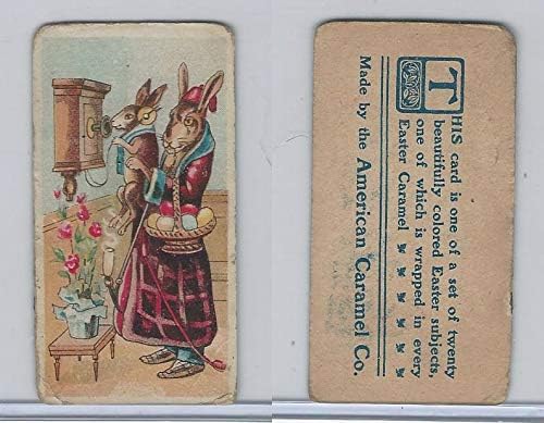 E45 American Caramel, Easter Subjects, 1920's, Two Rabbits Telephone