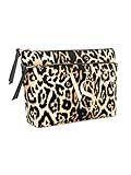Victoria's Secret VS Double Zip Glam Leopard Cosmetic Bag
