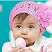 niceeshop(TM) Infant Toddler Girl Cute Crochet Flower Baby Knit Hat Cotton Cap,Pink