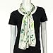 Purple Box Jewelry Shamrock Scarf One Size Ivory (White)