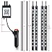 Sebikam 4-Piece Car Interior LED Underdash Lighting Kit - Car Auto Floor Lights with Car Charger Included - Glow Neon Light Strips Decoration For Cars - APP Controlled for iPhone Android