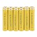 Windmax 12Pcs Yellow Color 3A AAA 1.2V 600mAh Rechargeable Battery White NiMH 3A batteries for Solar Light ... primary