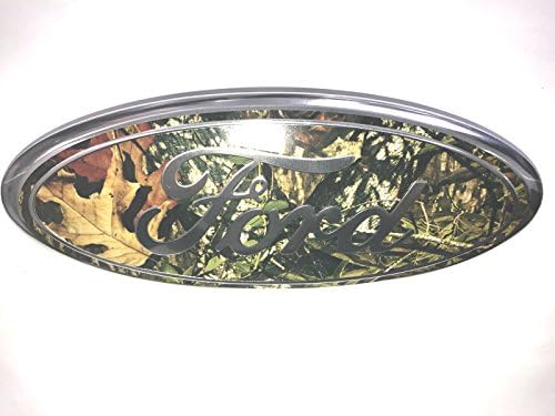 Gosweet Camouflage F-9MC Ford 2004-2014 F150 F250 F350 Edge Explorer Front Grill/Tailgate (No camera) Emblem Oval Decal Badge Nameplate 9" X 3.5" (Leaves Style)