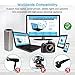 Baban Voltage Converter Universal Travel Adapter, Step Down 220V to 110V Converter with 4-Port USB Charging, Worldwide Plug Adapter with UK/AU/US/EU/in/IT Plug for International Travel, White