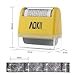 AOKII Wide Roller Stamp Identity Theft Stamp, Perfect for Privacy Protection (Yellow)