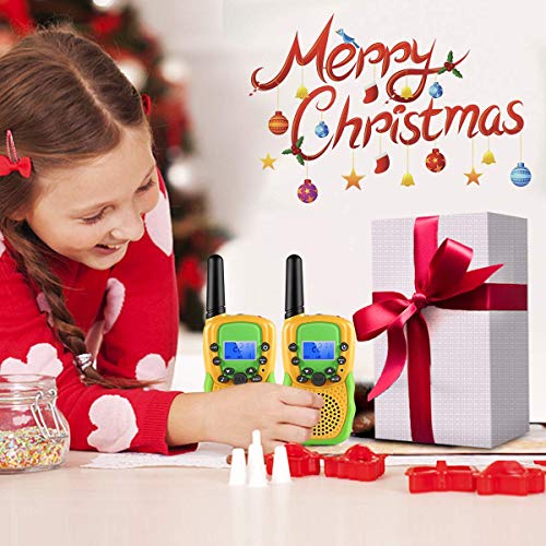 Walkie Talkies for Kids, Cakie 22 Channel FRS/GMRS 2 Way Radio (up to 3.7 Miles) UHF Hand-held Toys for Boys and Girls Age 3 4 5 6 7 8 9