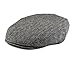 Born to Love Flat Scally Cap Boy's Tweed Page Boy Newsboy Baby Kids Driver Cap XXL 58 cm, Grey and Black