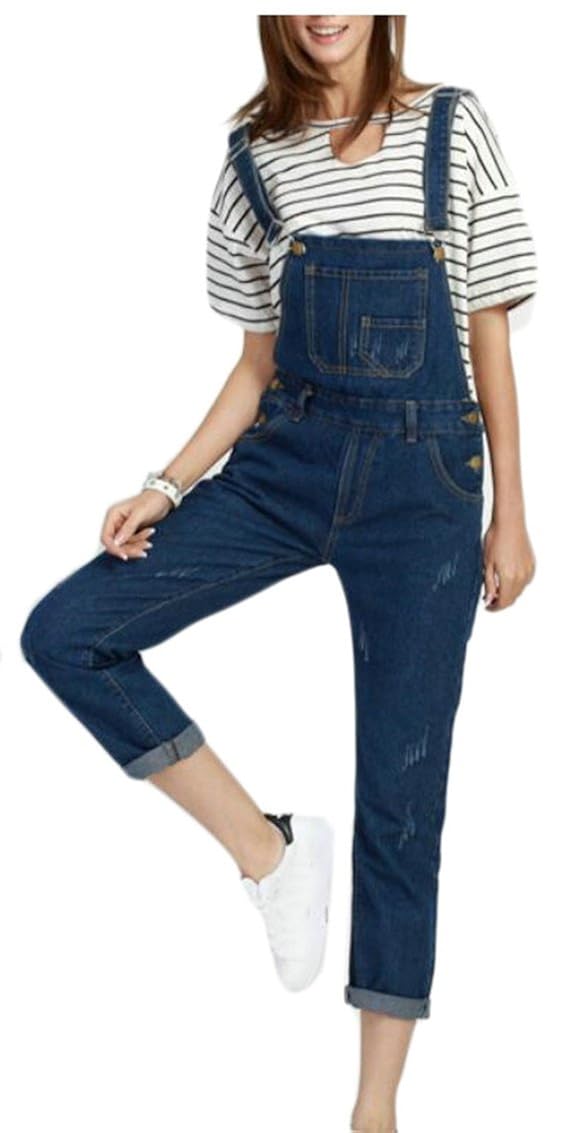 For Wholesale Gaga Women S Fashion Plus Size Casual Blue Jeans Romper Denim Bib Overall Pants Clothing Sale Online Save 70 Fajalobi Tilburg Nl