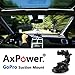AxPower Car Suction Cup Mount for GoPro Hero 4 5 6 7 8 Black/Session, AKASO/Campark/YI Action Camera