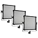 F&V K4000S Bi-Color LED Studio Panel 3-Light Kit w/ V-Mount Battery Plate
