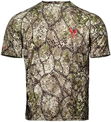 Badlands Men's Algus Crew Base Layer Shirt Short Sleeve Polyester Approach Camo