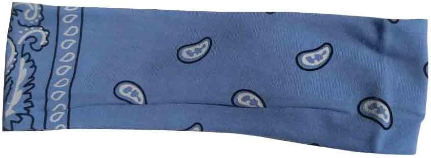 Fashionsweet Bandana Print Headband Women's Yoga Hair Wrap Paisley Twisted 3" Stretchabable