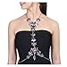 Holylove Body Chain Jewelry Colorful Bling Body Jewelry Necklace 1 PC with Gift Box - HLRQ-colorful