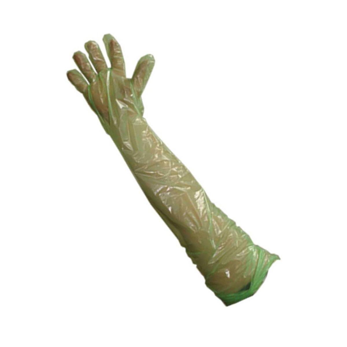Krutex arm length soft green examination gloves 100 Amazon.co.uk