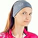 Сhieflines Yoga Headband for Women - Sweatband for Sport, Running, Workout, Traveling or Everyday Use - Insulates and Absorbs Sweat - Two-Sided: Black & Grey
