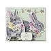 Talking Tables Truly Bunny 8 Ft. Floral Rabbit Hanging Décor with Pom Pom Detail for a Children's Party or Easter Celebration, Multicolor