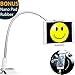 Heavy Duty Aluminum Gooseneck Tablet Stand Mount iPad Stand Desk Mount Tablet Holder iPad Holder for Kitchen Office Bed, Strong & Flexible Arm with 3 Clamps Fit 3.5