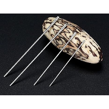 Generic 25pcs 20 : 1.0mm 1.6mm 1.8m 2.0mm 2.2mm Jade Stone Drilling Hole Needle Silicon Carbide Core Center Drill Bit Electric Mill Accessories