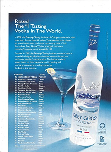 MAGAZINE AD For Grey Goose Vodka With A Lemon Twist In The World