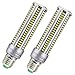 2-pack (20 Watts) LED Corn Light Bulb, AC110-130V E26/E27 1980 Lm Daylight 5000K White, for Street Lamp Post Lighting Garage Factory Warehouse High Bay Barn Porch Backyard Garden Super Bright
