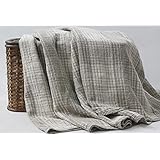 linen throw blanket 50x70 soft pure flax linen