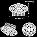 EVER FAITH 1920s Wedding Hair Accessories Austrian Crystal Bridal Art Deco Vintage Hair Piece Side Comb for Women Bride Clear Silver-Tone