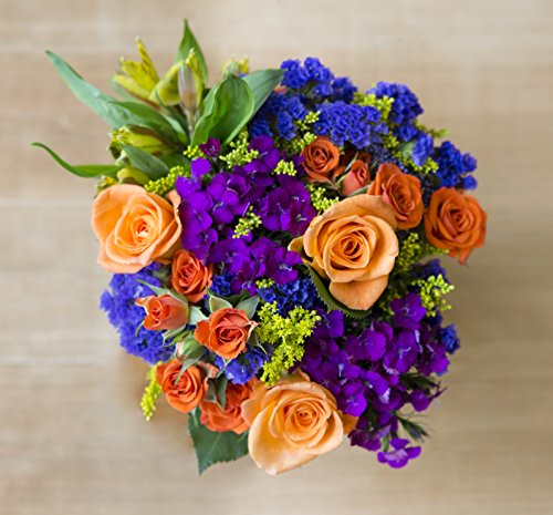Bright Blossoms Bouquet with Free Vase Included
