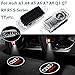 2PCS for Audi Door Light A3 A4 Welcome Light for Audi Logo Door Light Projector Car Ghost Shadow Light Lamp Wireless White for Audi A3 A4 A5 A6 A7 A8 Q3 Q7 R8 RS S-Series TT