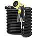 Alma Expandable Garden Hose 50ft - Strongest Expandable Water Hose - Extra Strong Brass Connectors Flexible Expanding Retractable Garden Hose Best for Outdoor Watering New 2019 (black) primary